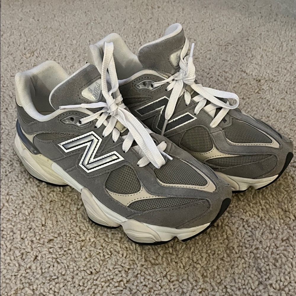 New Balance Gray and White 9060s